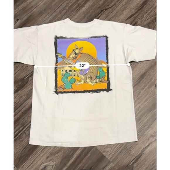 Vtg 90s Hard Rock Cafe Dallas T-Shirt Made in USA Armadillo Guitar Graphic Sz XL - Picture 5 of 9